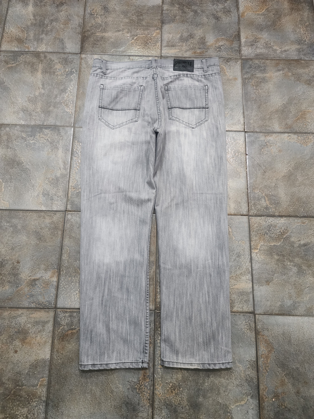 Vintage Y2K Southpole Men's 42x34 Baggy Distressed Denim Streetwear Jeans